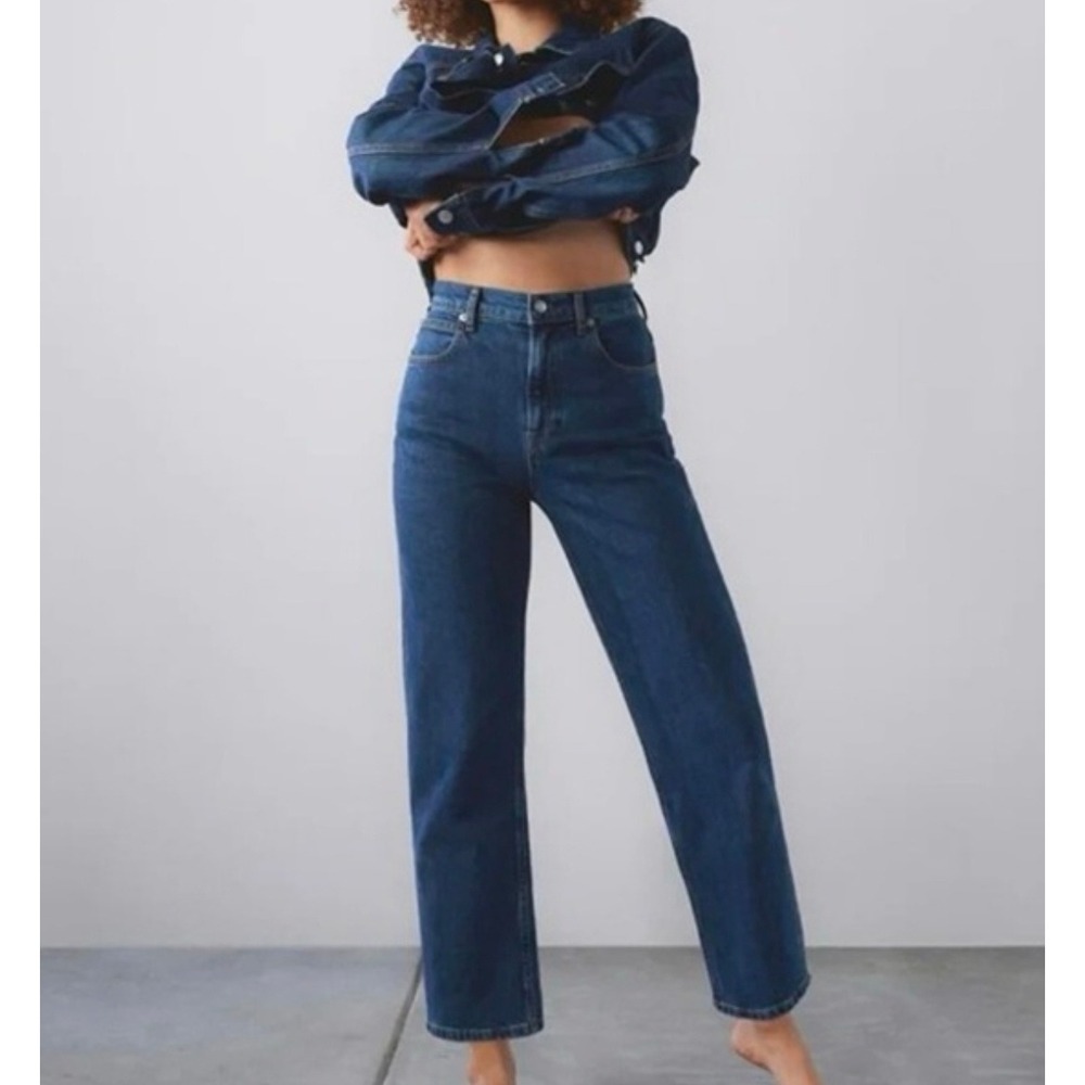 Everlane The Way-High Blue Straight Leg Jeans in Sky WMS 27R